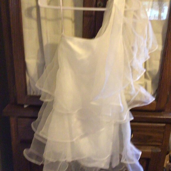 Lulus White One Shoulder Formal Dress Size S - Picture 2 of 4